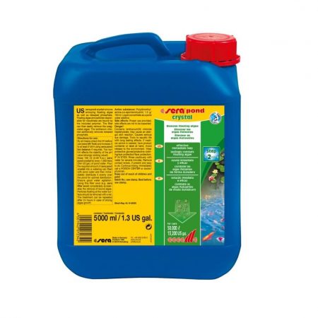 sera pond crystal elimina alga flotante agua verde efecto duradero 5l