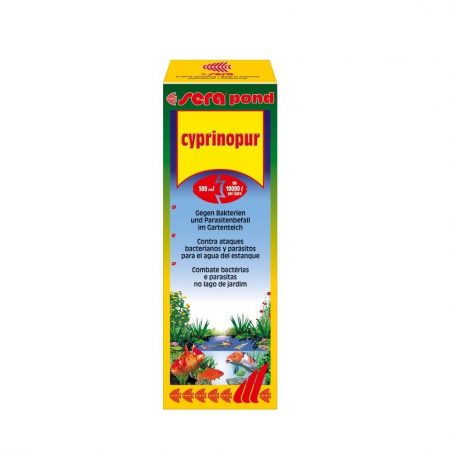 sera medicamento estanque koi enfermo bacteria virus parasito prevencion desinfectar agua 250ml