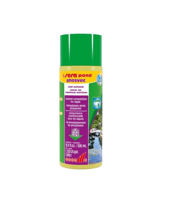 07461_-INT-_sera-pond-phosvec-500-ml_TOP-previene-crecimiento-alga-plaga-algas-agua-verde sera pond crystal previene crecimiento alga filamentosa elimina fosfato 500ml